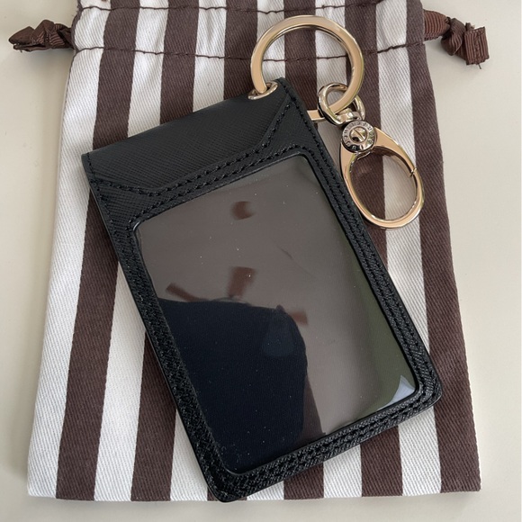 NWOT Henri Bendel Black and Gold Key and Card Holder - Picture 3 of 3